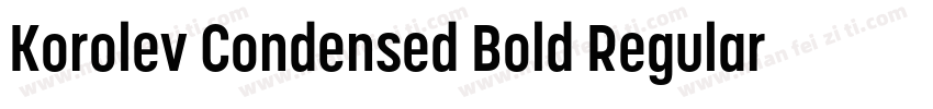 Korolev Condensed Bold Regular字体转换